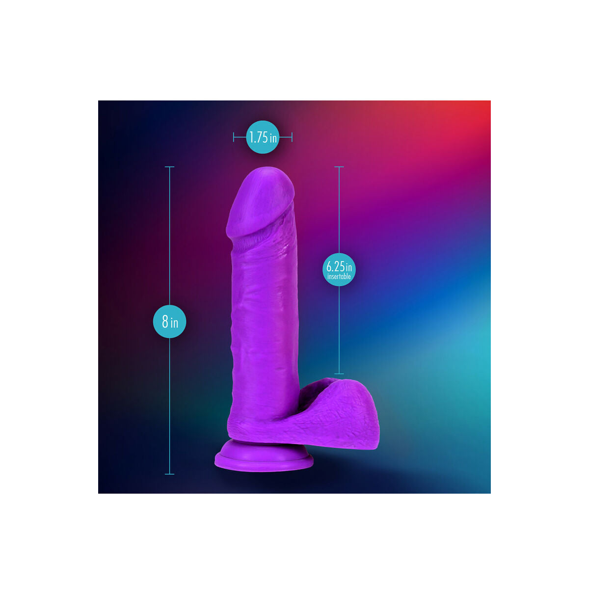 Natürliches Dildo Blush Neo Silikon Ø 4 cm (15,8 cm) - AWK Flagship