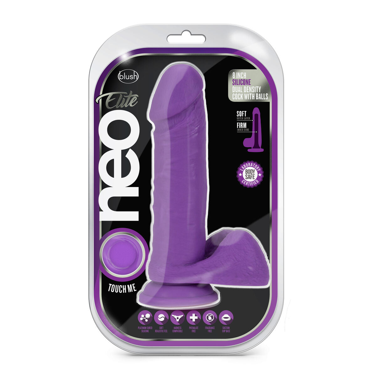 Natürliches Dildo Blush Neo Silikon Ø 4 cm (15,8 cm) - AWK Flagship