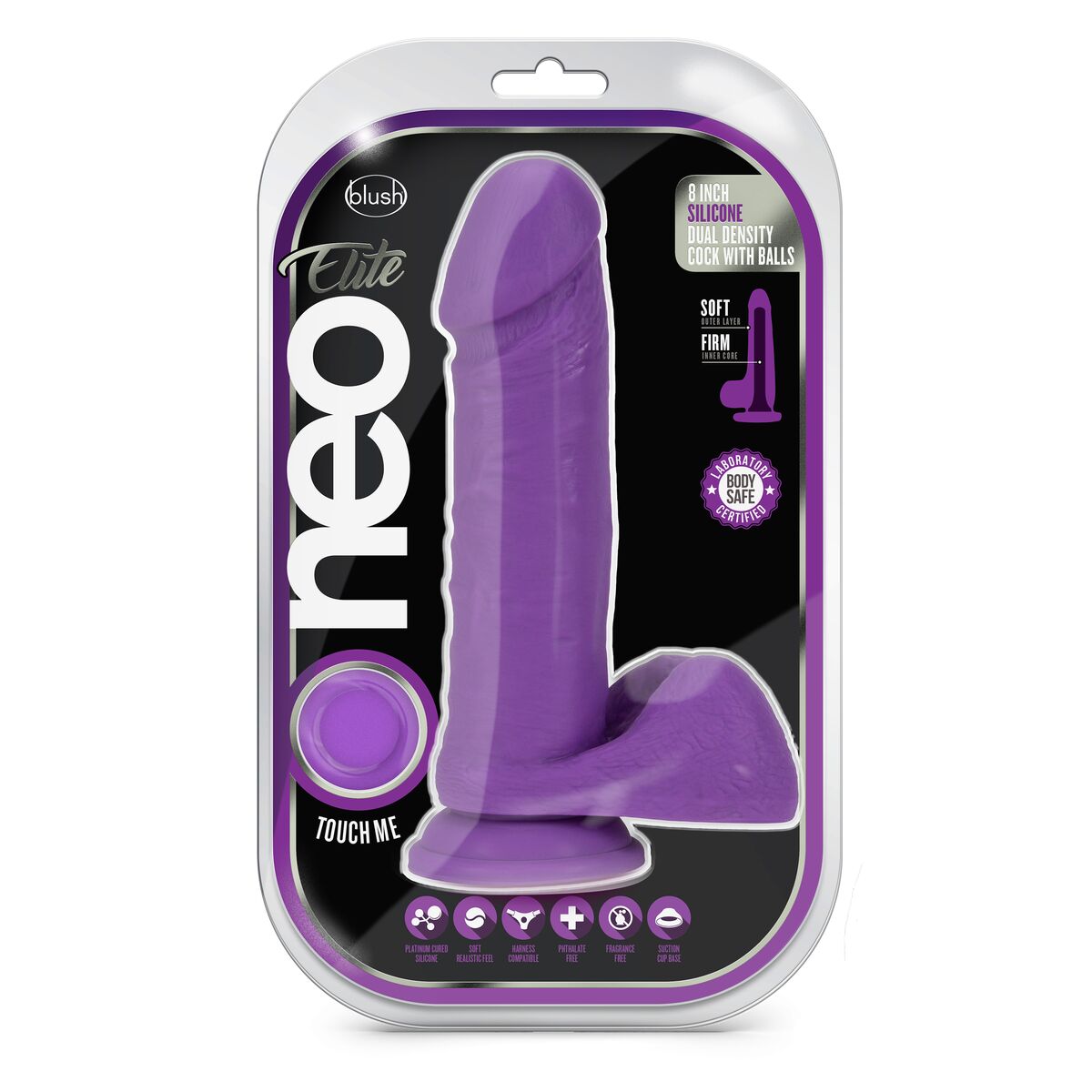 Natürliches Dildo Blush Neo Silikon Ø 4 cm (15,8 cm) - AWK Flagship