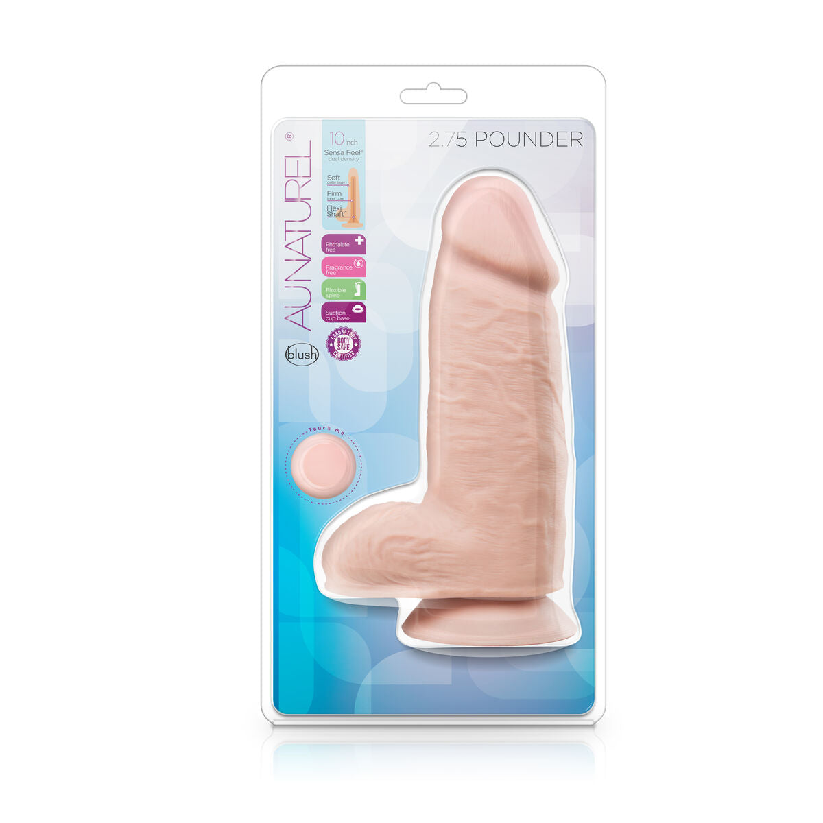 Natürlicher Dildo Blush Au Naturel TPE Ø 7,6 cm - AWK Flagship