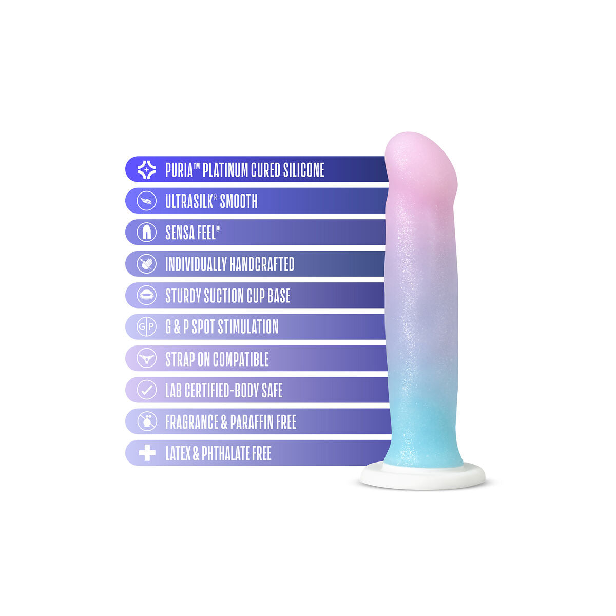 Natürliches Dildo Blush Avant Silikon Ø 4,1 cm (16,5 cm) - AWK Flagship