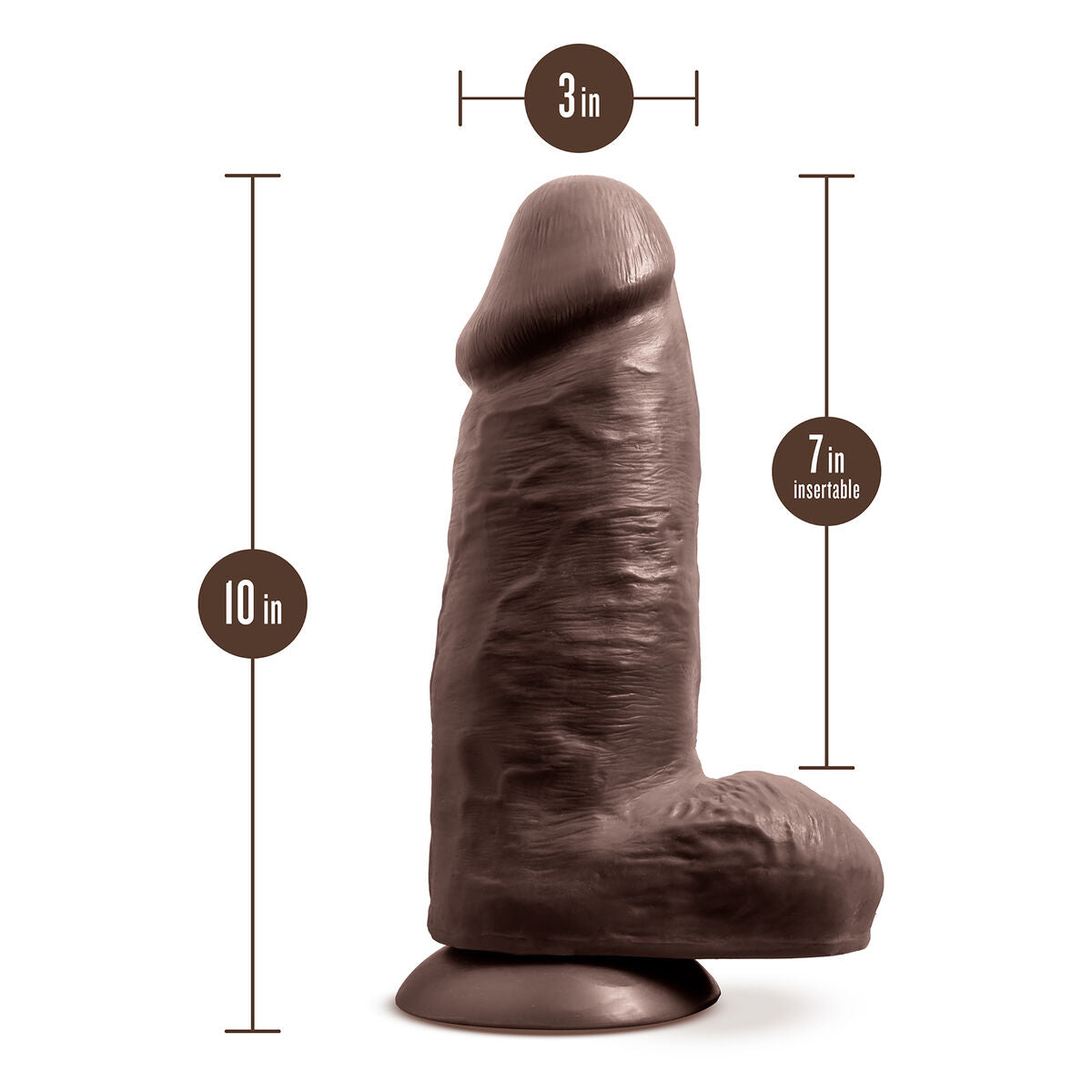 Natürliches Dildo Blush Au Naturel TPE Ø 7,6 cm - AWK Flagship