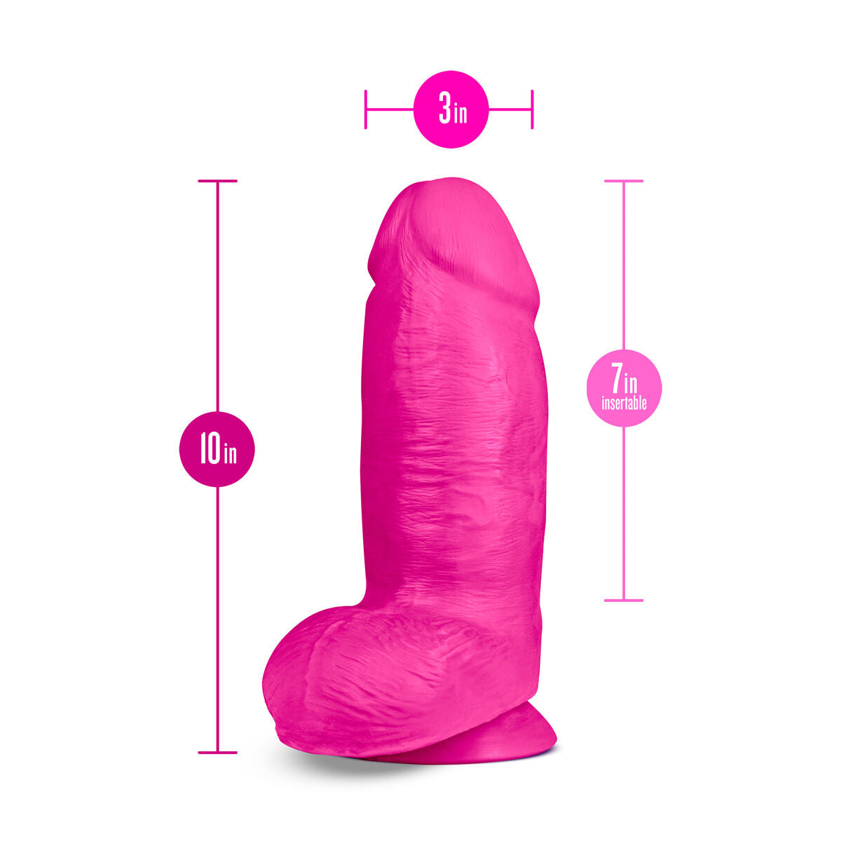 Natürliches Dildo Blush Au Naturel TPE Ø 8 cm - AWK Flagship