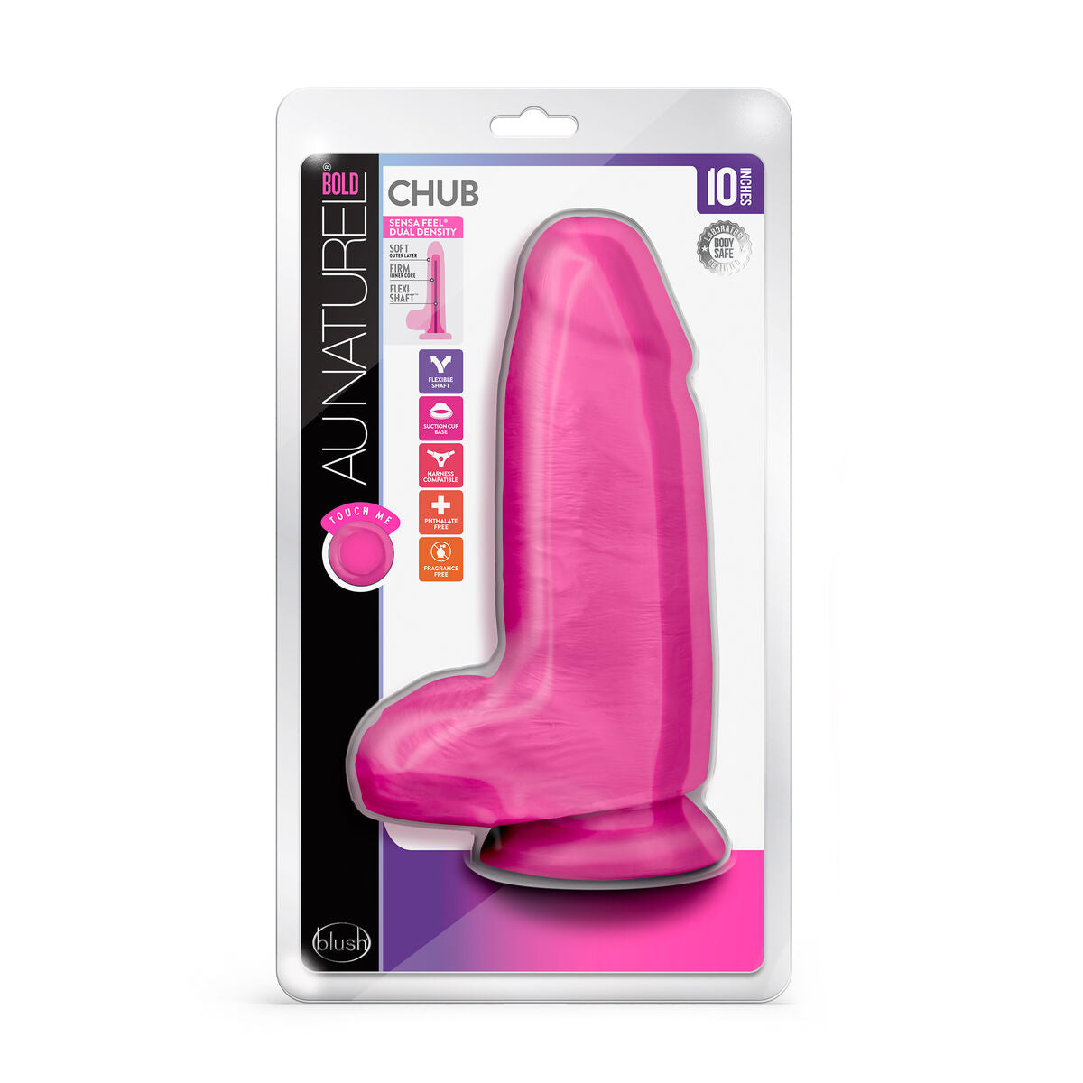 Natürliches Dildo Blush Au Naturel TPE Ø 8 cm - AWK Flagship