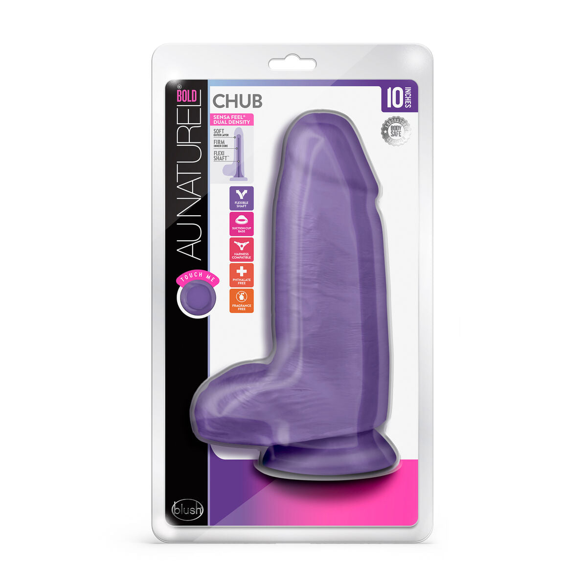 Natürlicher Dildo Blush Au Naturel TPE Ø 8 cm - AWK Flagship