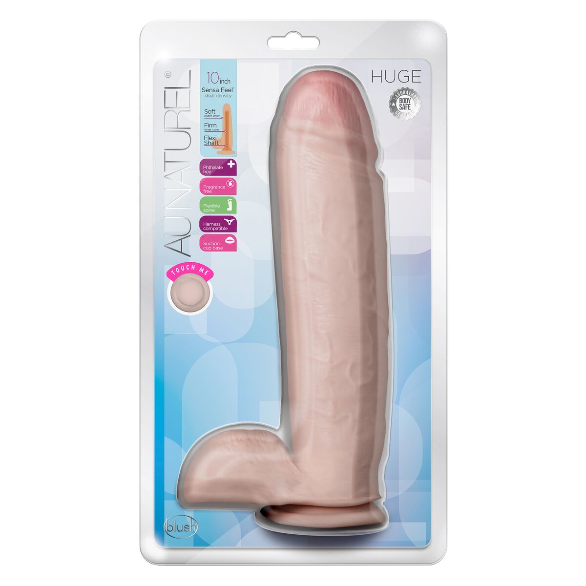 Natürliches Dildo Blush Au Naturel TPE Ø 5,8 cm (21,5 cm) - AWK Flagship