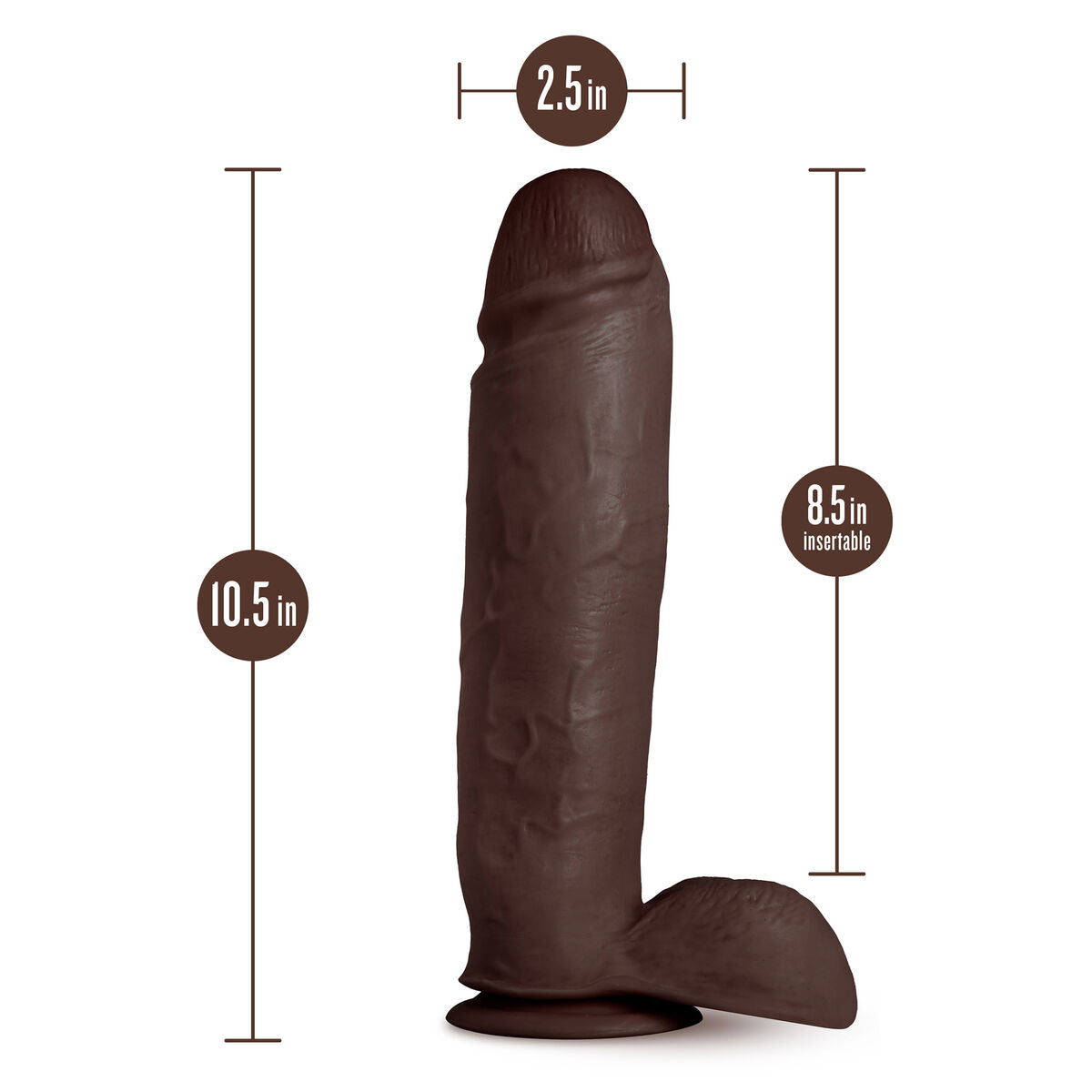 Natürliches Dildo Blush Au Naturel TPE Ø 5,8 cm (21,5 cm) - AWK Flagship