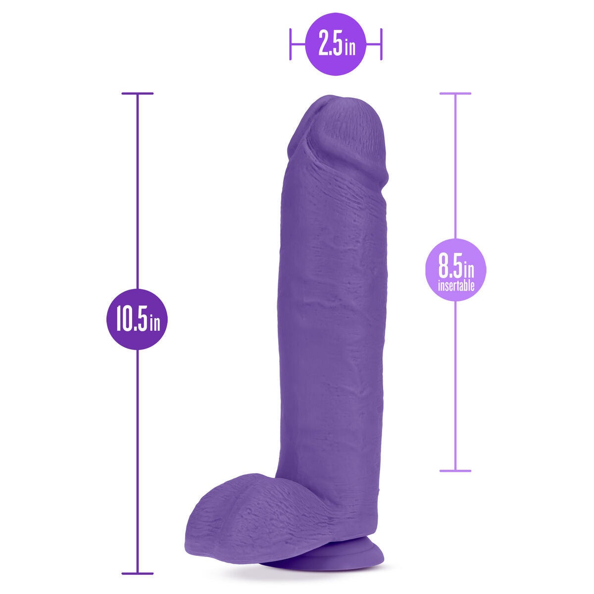 Natürliches Dildo Blush Au Naturel TPE Ø 6,2 cm - AWK Flagship