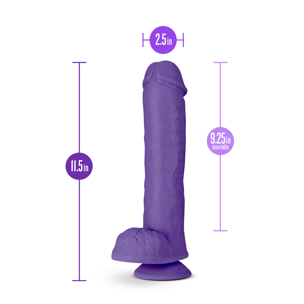 Natürliches Dildo Blush Au Naturel TPE Ø 5,5 cm (23,5 cm) - AWK Flagship