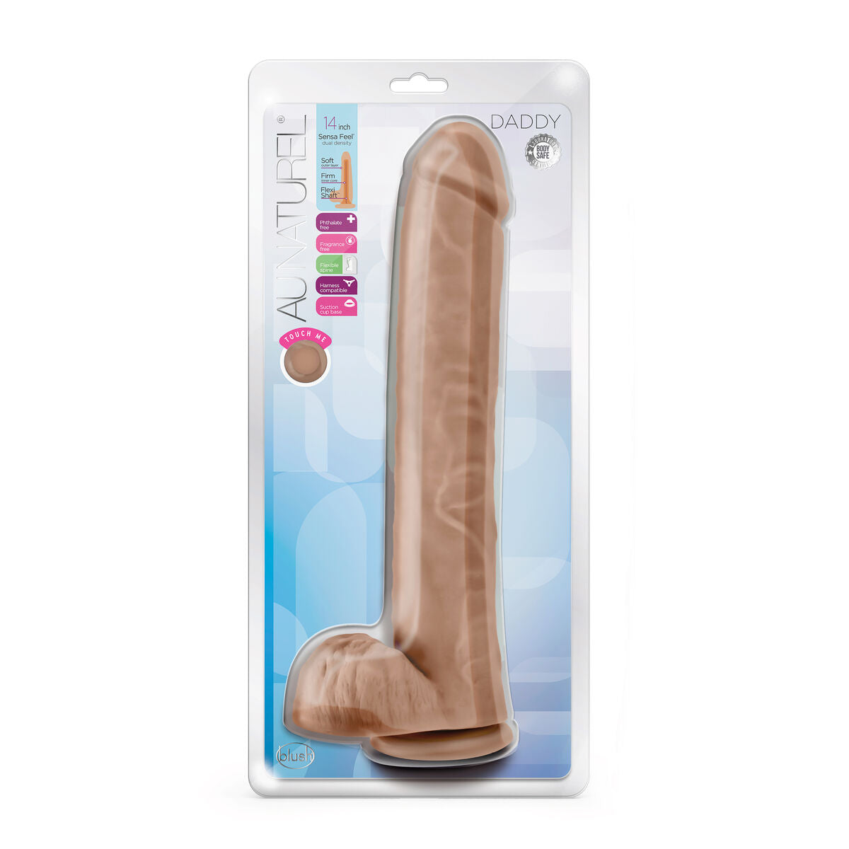 Natürlicher Dildo Blush Au Naturel TPE Ø 6,3 cm - AWK Flagship