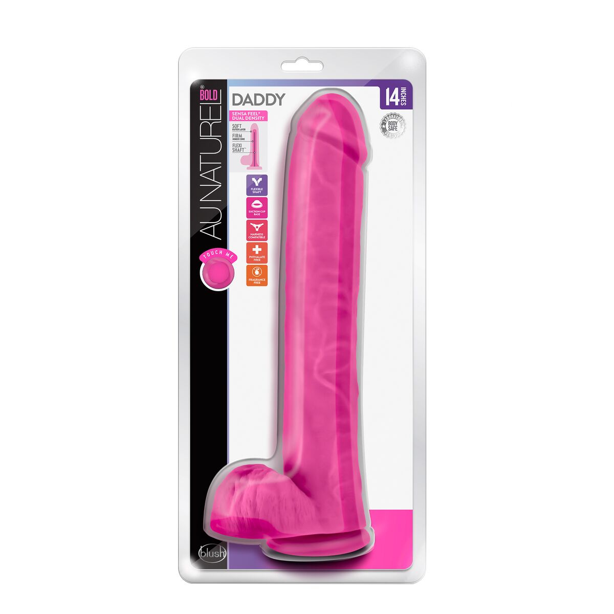 Natürlicher Dildo Blush Au Naturel TPE Ø 5,8 cm - AWK Flagship