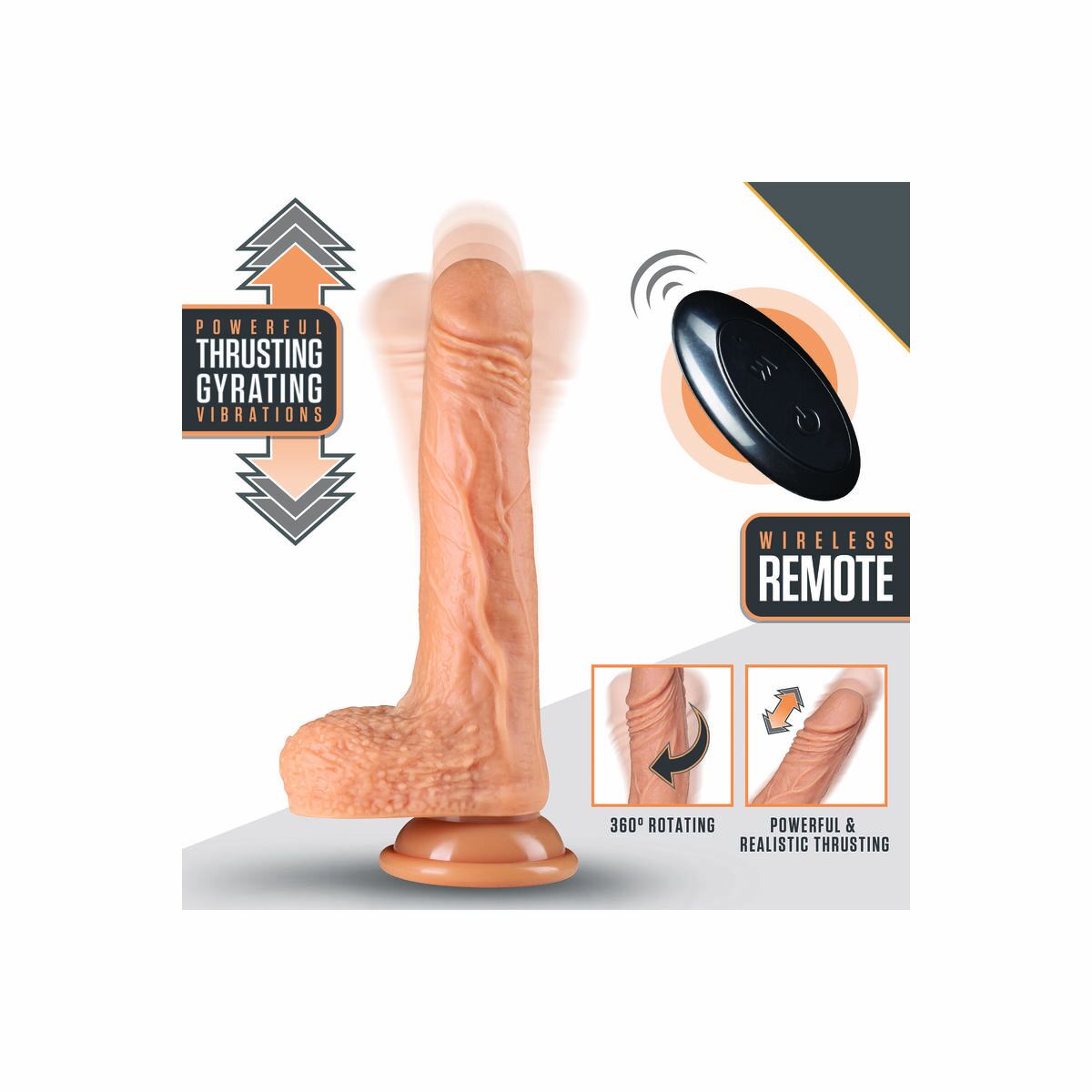 Natürlicher Dildo Blush Dr Skin Silikon ABS Ø 3,5 cm - AWK Flagship