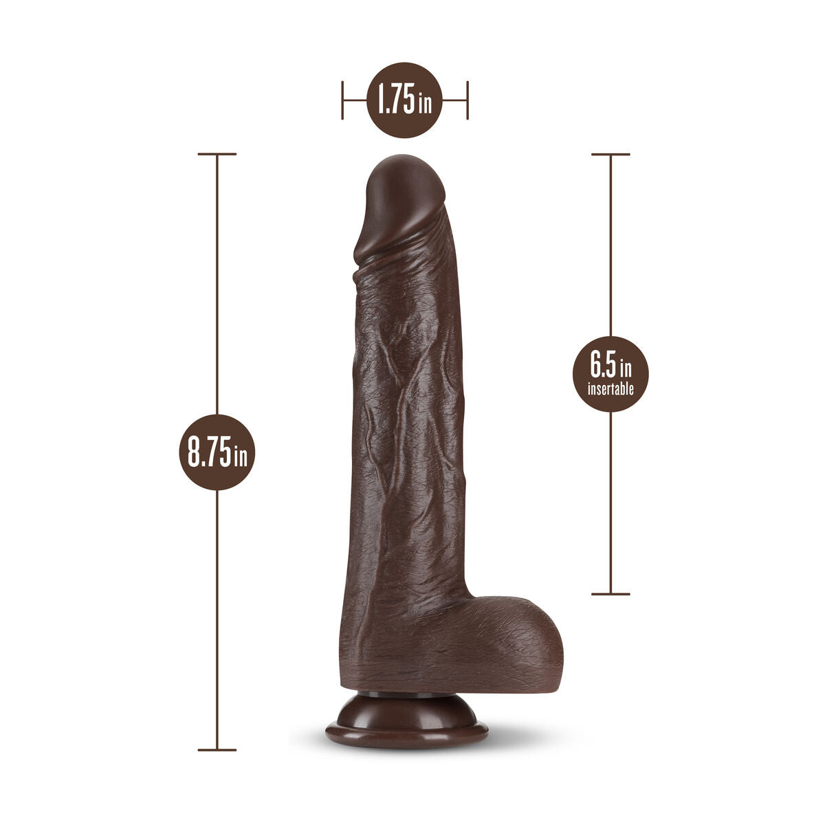 Natürlicher Dildo Blush Dr Skin Silikon ABS Ø 4 cm - AWK Flagship