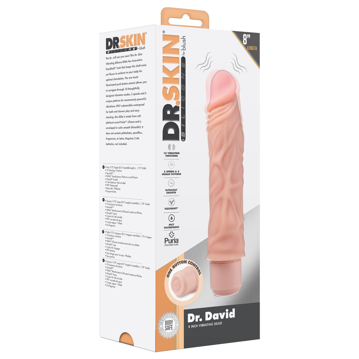 Natürlicher Dildo Blush Dr Skin Silikon ABS Ø 5 cm - AWK Flagship