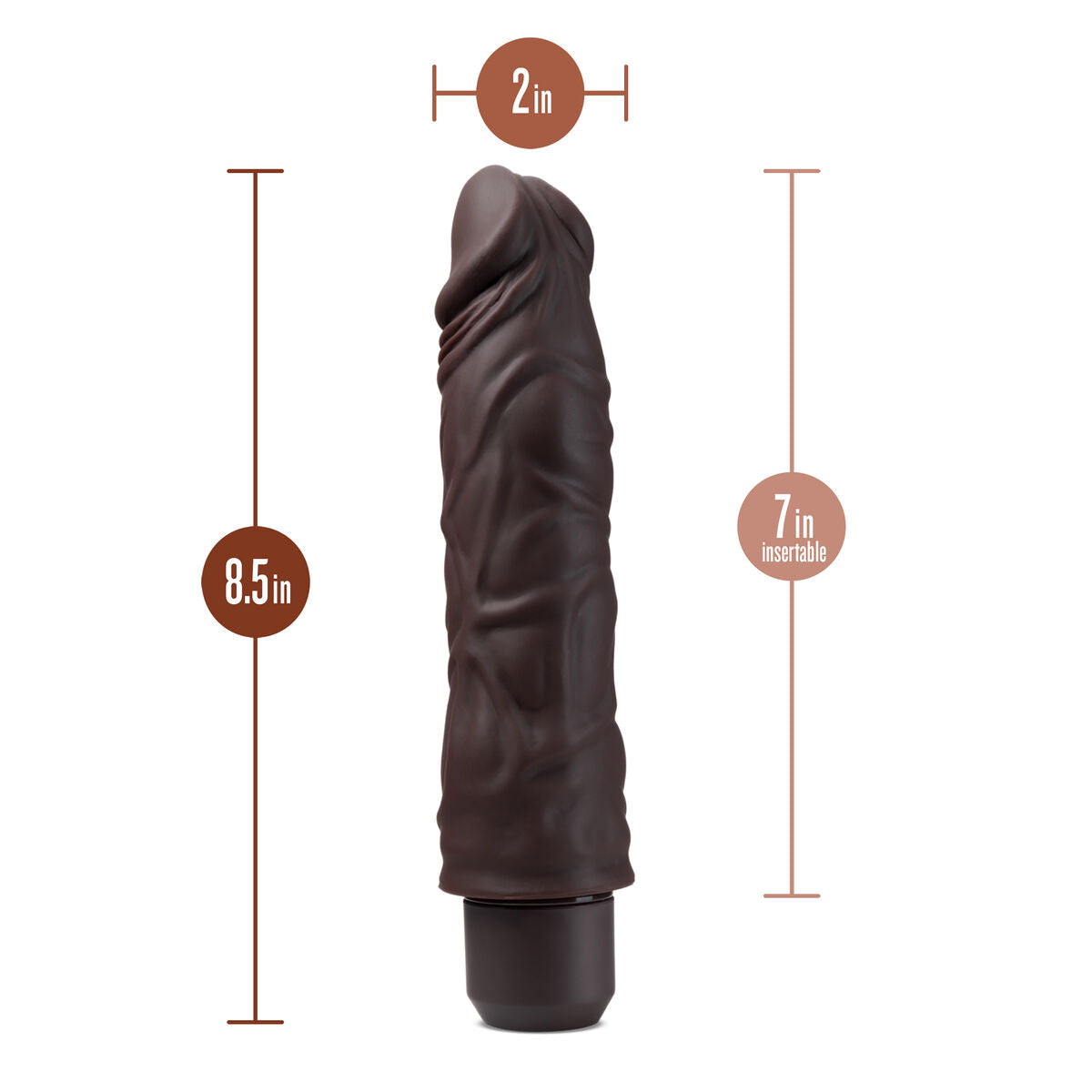 Natürlicher Dildo Blush Dr Skin Silikon ABS Ø 5 cm - AWK Flagship