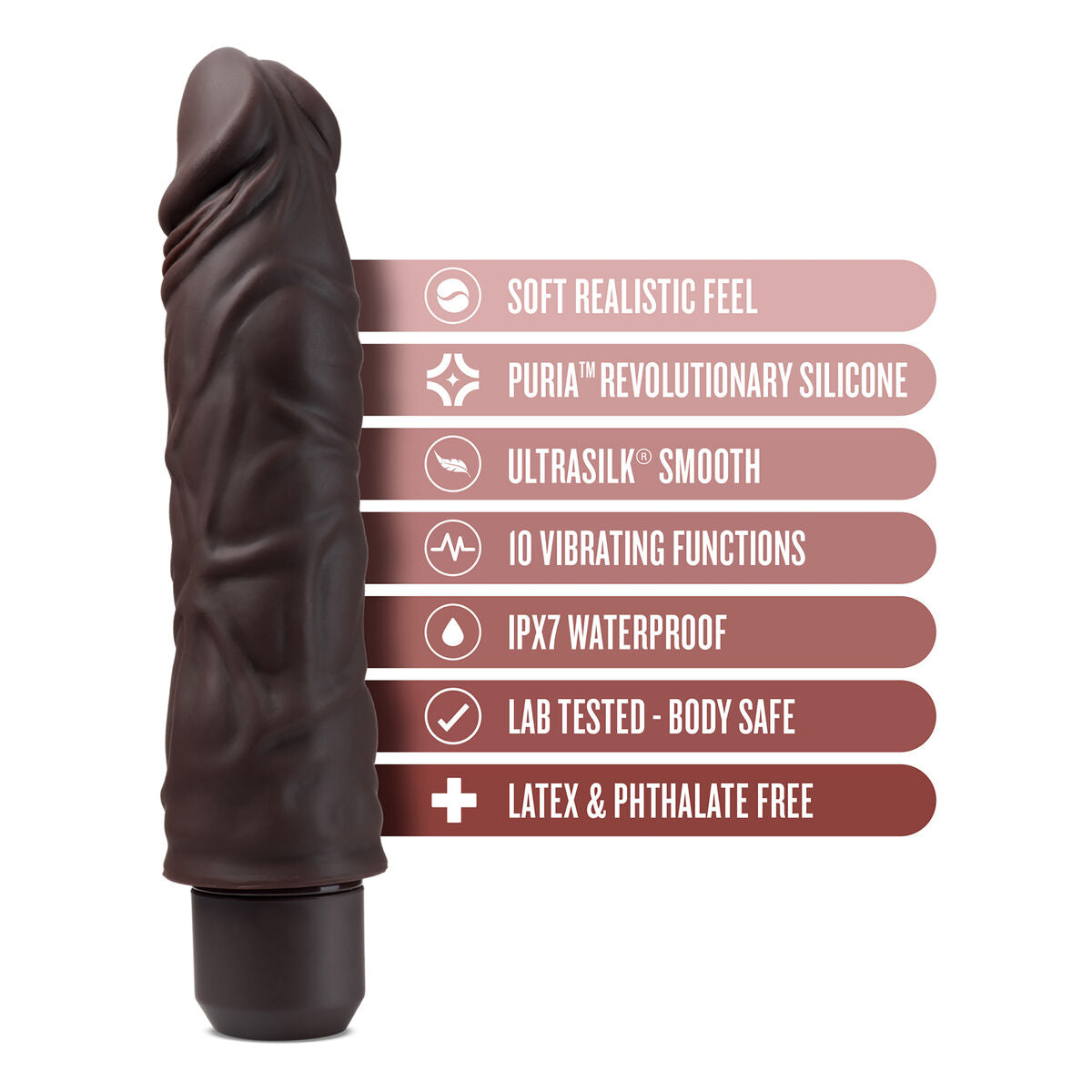 Natürlicher Dildo Blush Dr Skin Silikon ABS Ø 5 cm - AWK Flagship