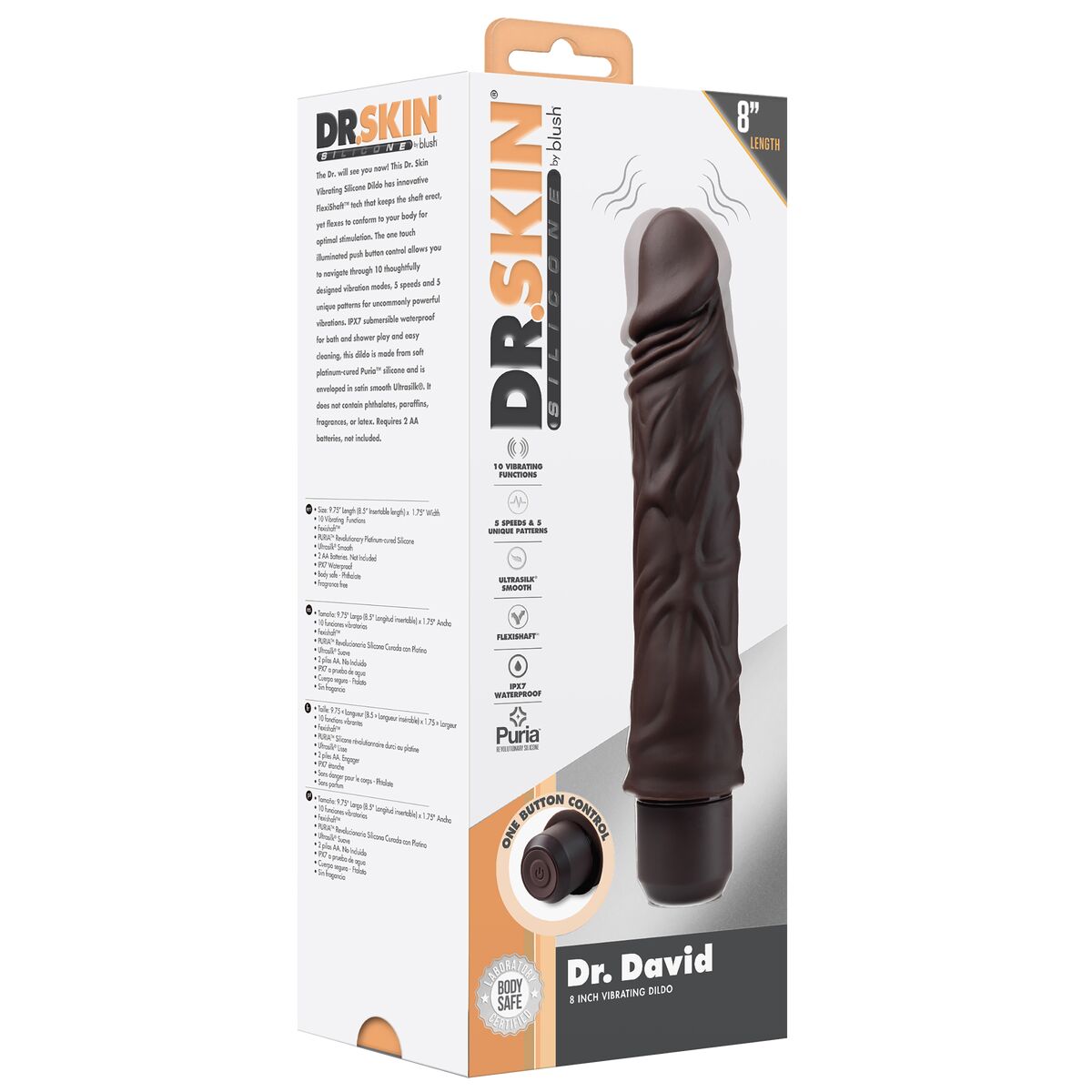 Natürlicher Dildo Blush Dr Skin Silikon ABS Ø 5 cm - AWK Flagship