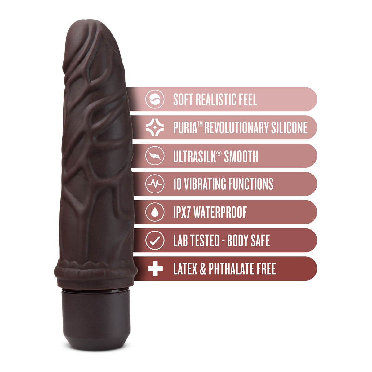 Natürlicher Dildo Blush Dr Skin Silikon ABS Ø 4 cm - AWK Flagship