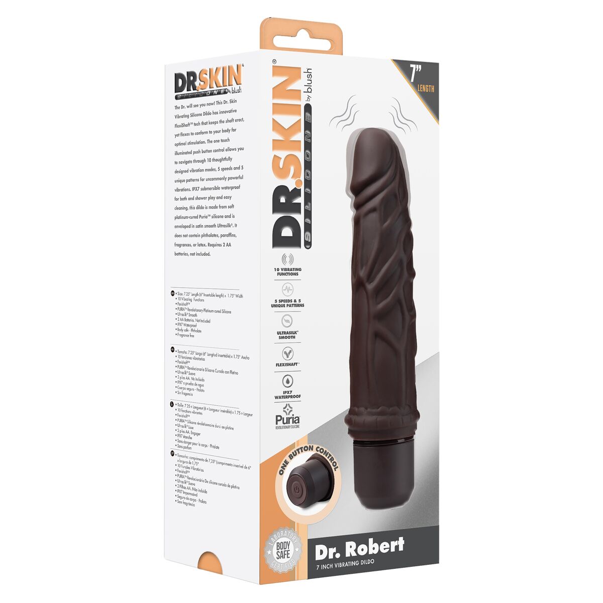 Natürlicher Dildo Blush Dr Skin Silikon ABS Ø 4 cm - AWK Flagship