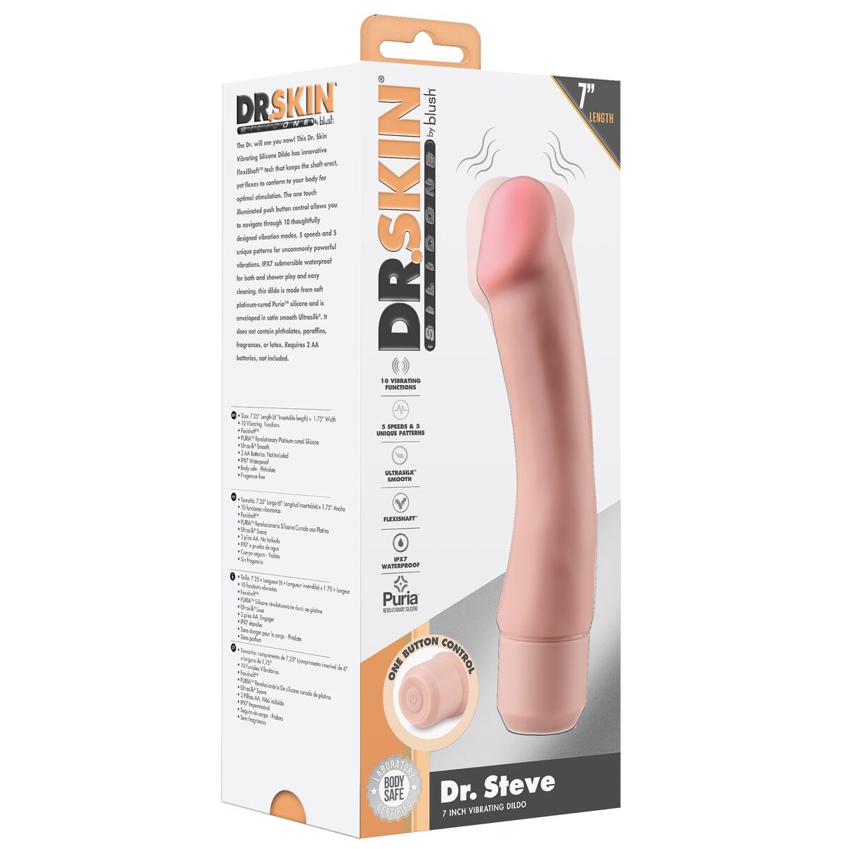 Natürlicher Dildo Blush Dr Skin Silikon ABS Ø 4 cm - AWK Flagship