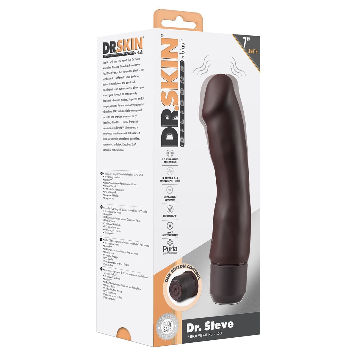 Natürlicher Dildo Blush Dr Skin Silikon ABS Ø 4 cm - AWK Flagship