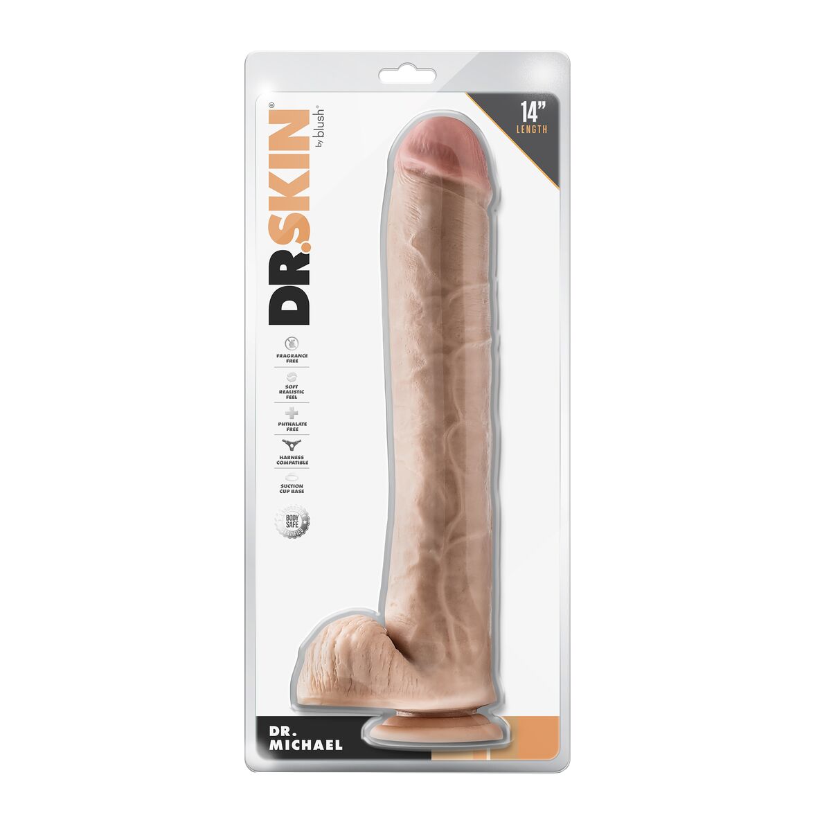 Natürliches Dildo Blush Dr Skin PVC Ø 6,3 cm - AWK Flagship