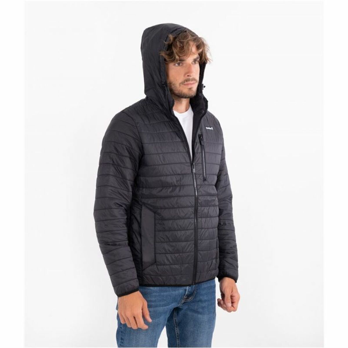 Sportjacke für Herren Hurley  Balsam Quilted Packable Schwarz - AWK Flagship