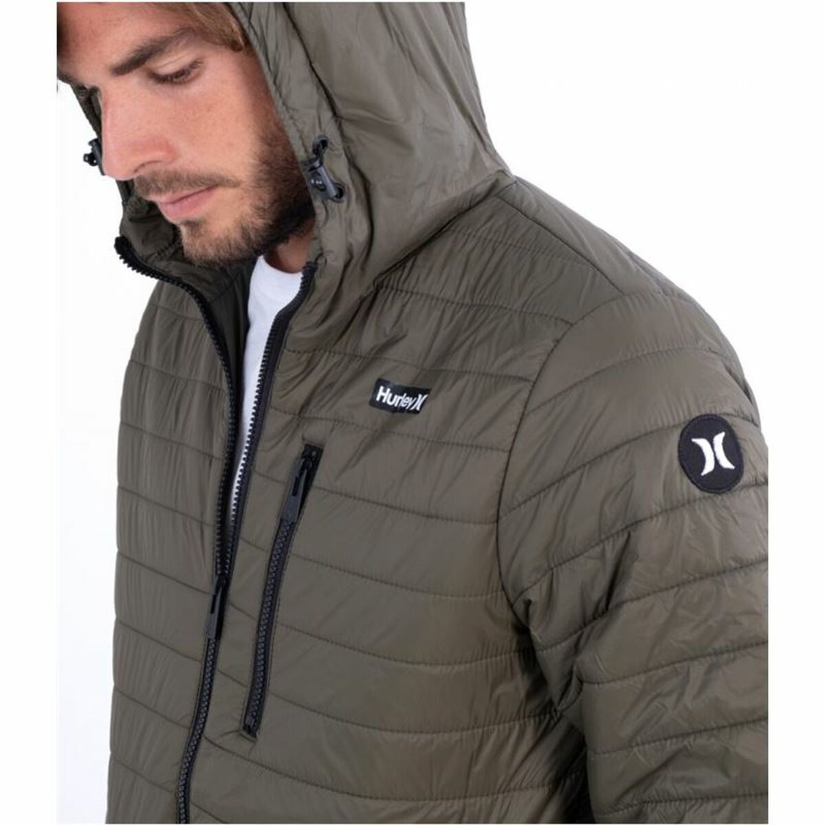 Sportjacke für Herren Hurley  Balsam Quilted Packable grün - AWK Flagship