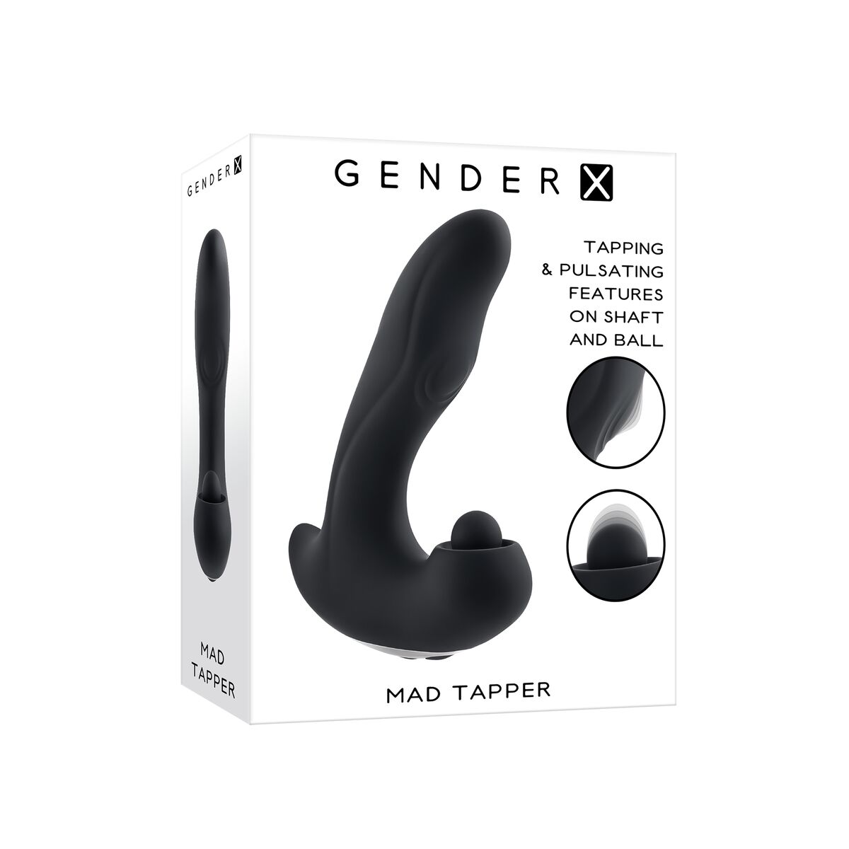 G-Punkt Vibrator Gender X Mad Tapper Schwarz - AWK Flagship