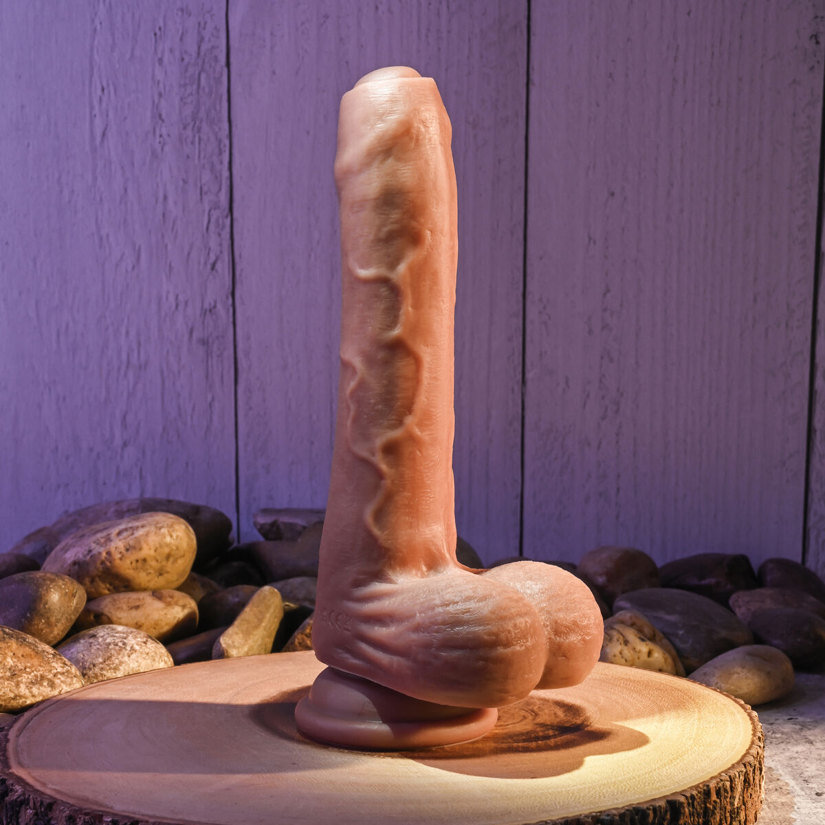 Natürliches Dildo Evolved Silikon ABS Ø 3,6 cm - AWK Flagship