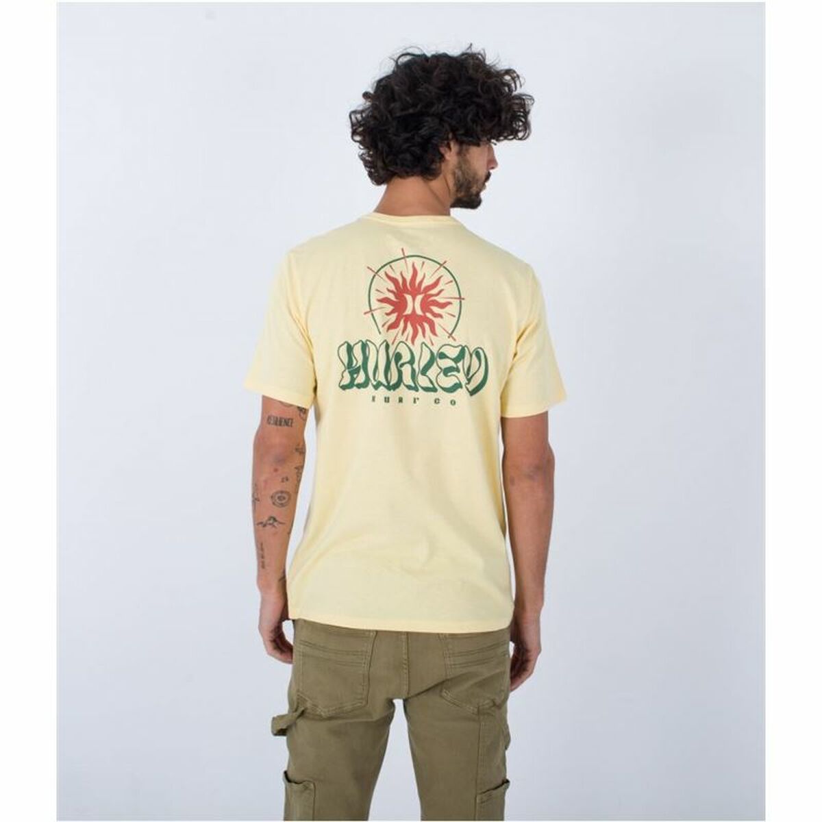 T-Shirt Hurley Evd Exp Sun Is Shinning Gelb Herren - AWK Flagship