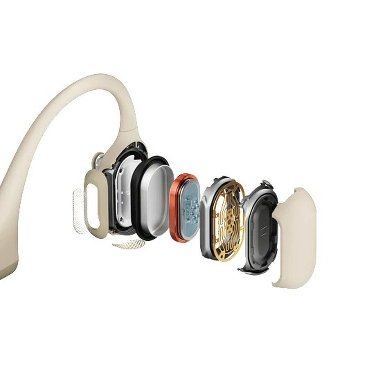 Bluetooth Kopfhörer Sport Shokz OpenRun Pro Beige - AWK Flagship