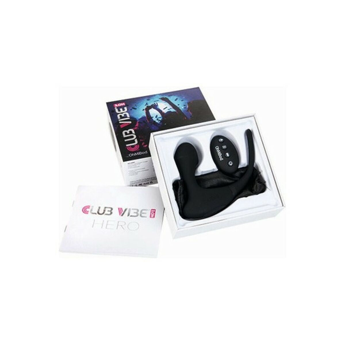 Club Vibe 3.OH Hero musikgesteuerter Auflegevibrator OhMiBod Schwarz - AWK Flagship