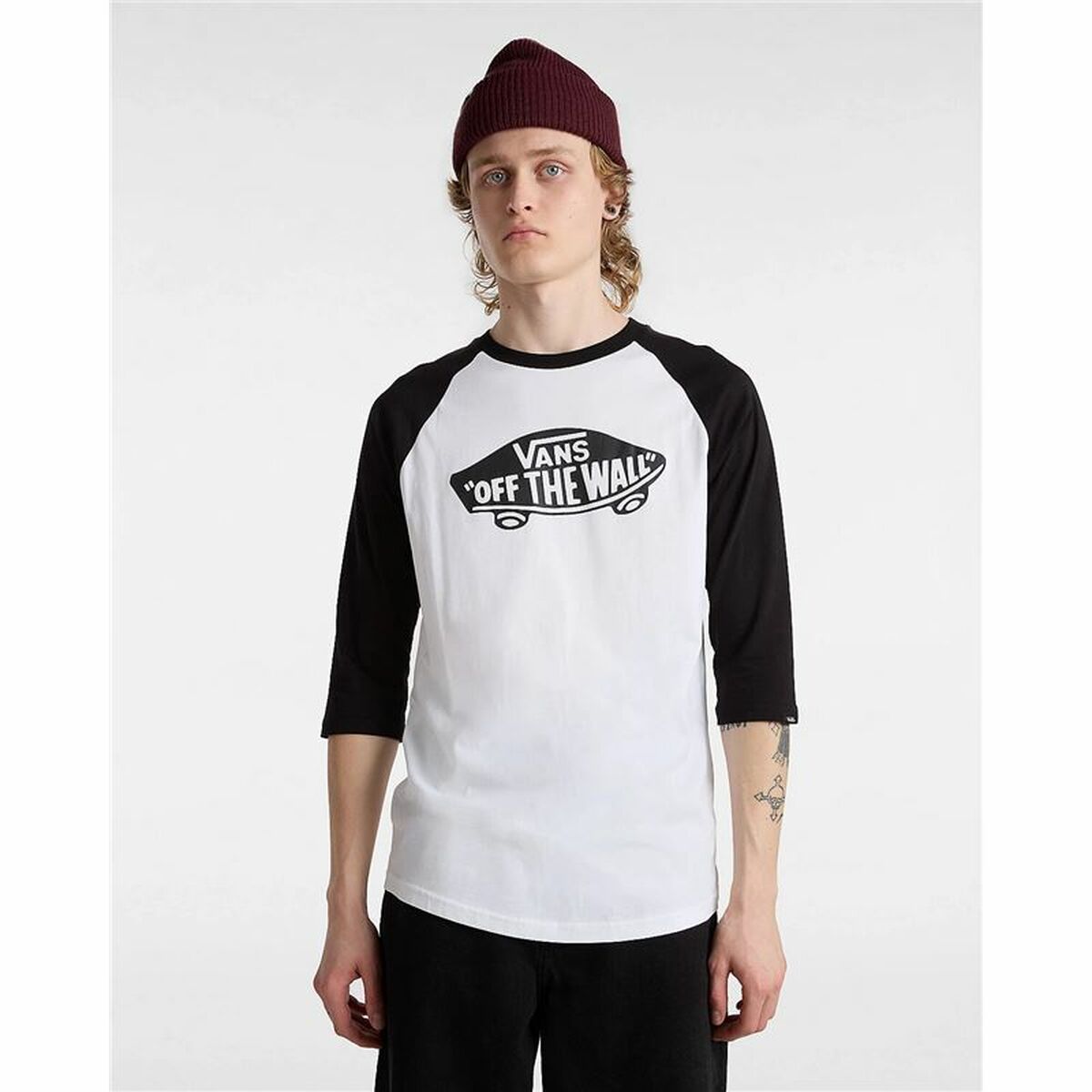 Kurzärmliges Sport T-Shirt Vans Style 76 Raglan Weiß - AWK Flagship