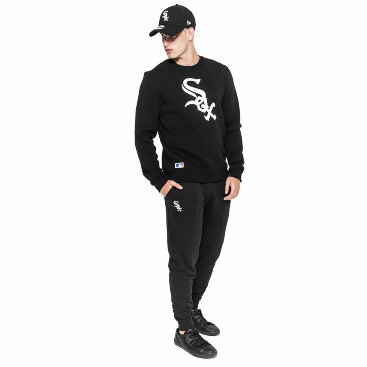 Herren Sweater mit Kapuze New Era MLB Chicago White Sox Schwarz - AWK Flagship