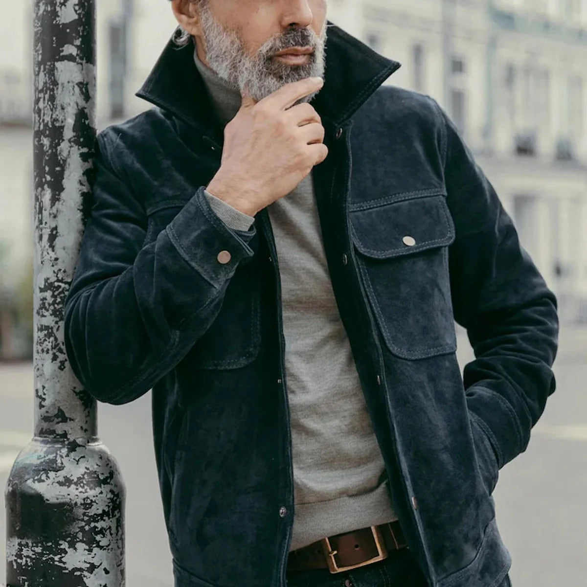 1.A Herren Freizeitjacke in Unifarben