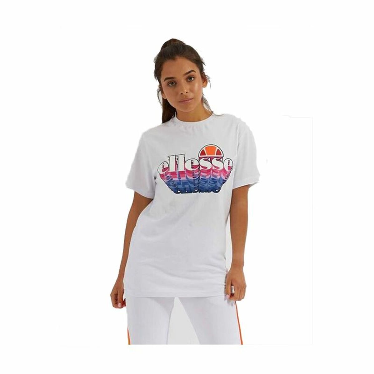 Damen Kurzarm-T-Shirt Ellesse Zingha Weiß L - AWK Flagship