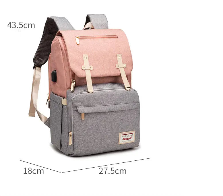 ALLFASHION MommyPro Oxford-Wickelrucksack