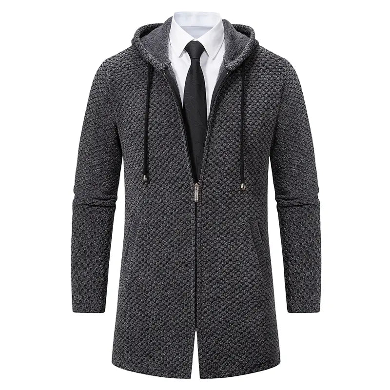 A.1 Herren Cardigan in Unifarben