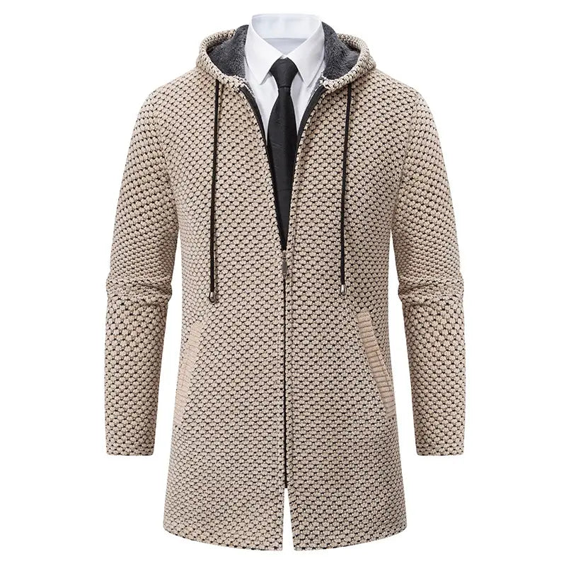 A.1 Herren Cardigan in Unifarben