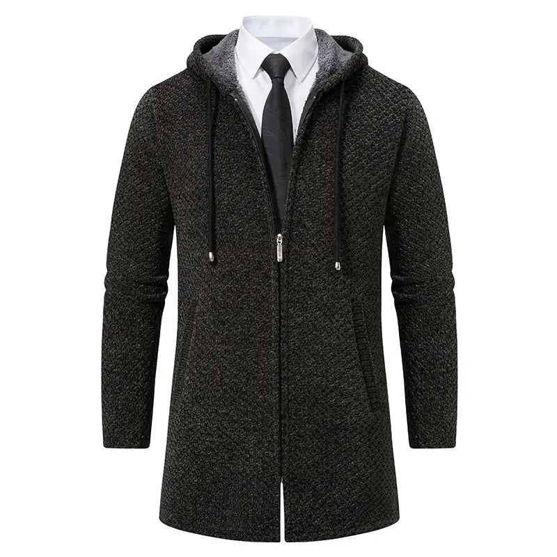A.1 Herren Cardigan in Unifarben