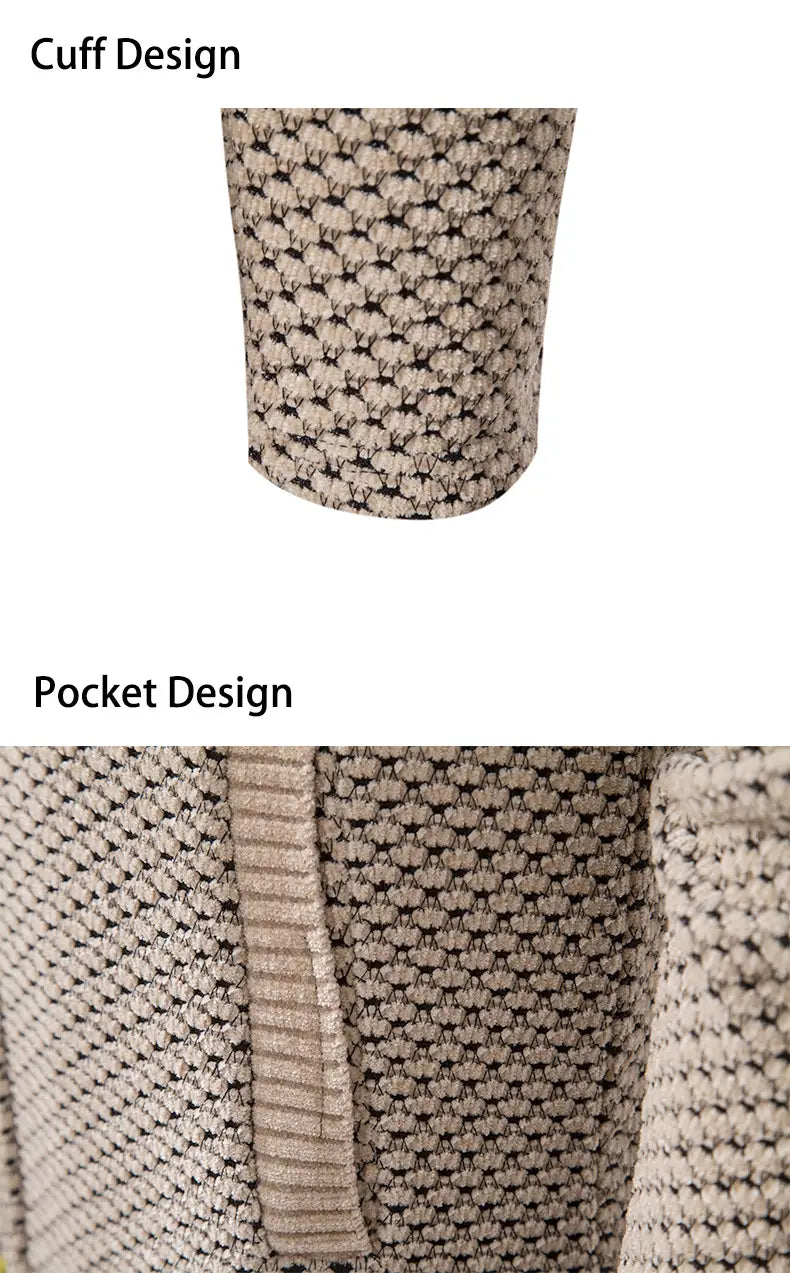 A.1 Herren Cardigan in Unifarben