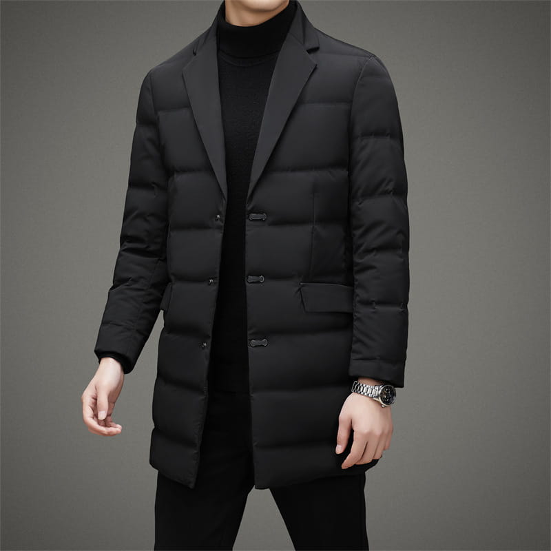 A.1 Herren Daunenjacke mit Schalkragen