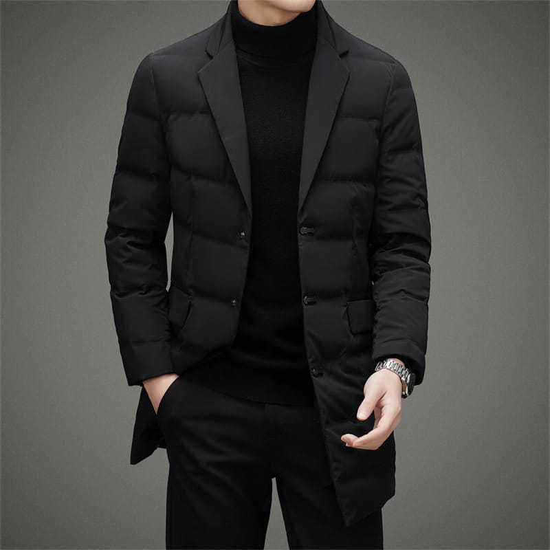 A.1 Herren Daunenjacke mit Schalkragen