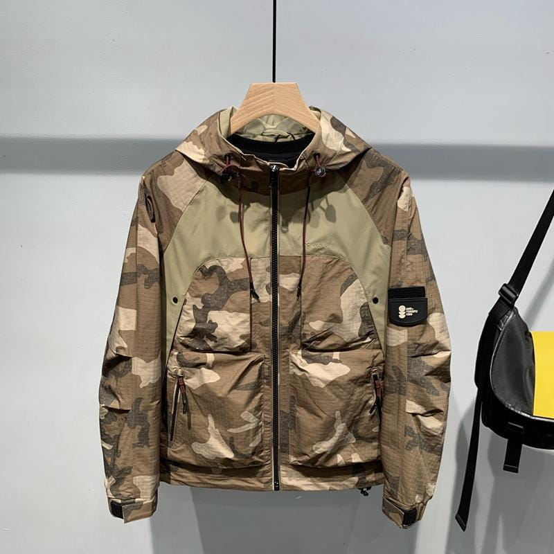 A.1 Herren Camouflage-Jacke mit Kapuze