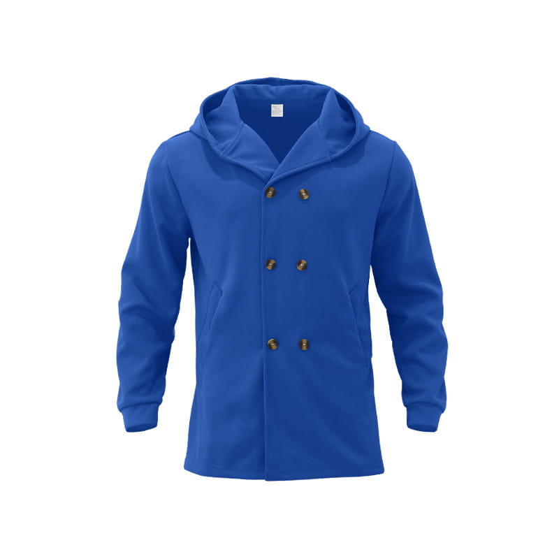 A1 Kapuzen-Trenchcoat mit Doppelknopfleiste