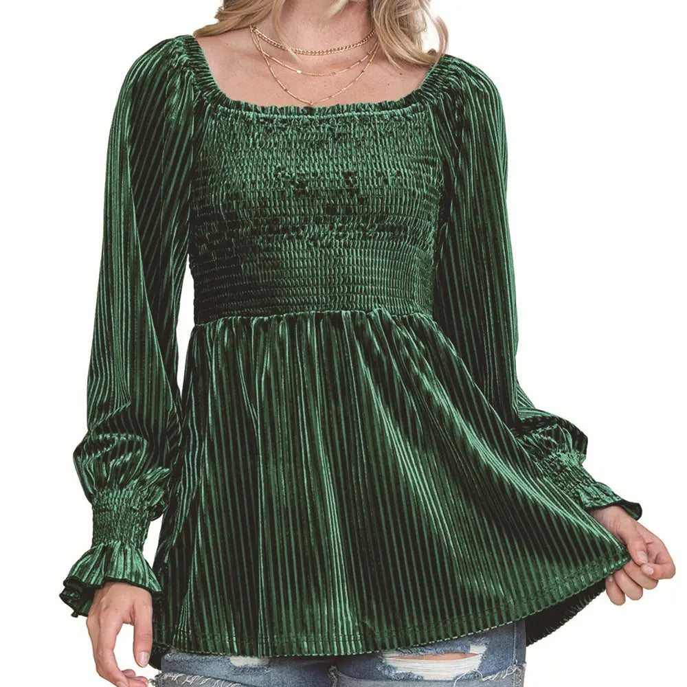 A1 Damen Off-Shoulder Langarmshirt