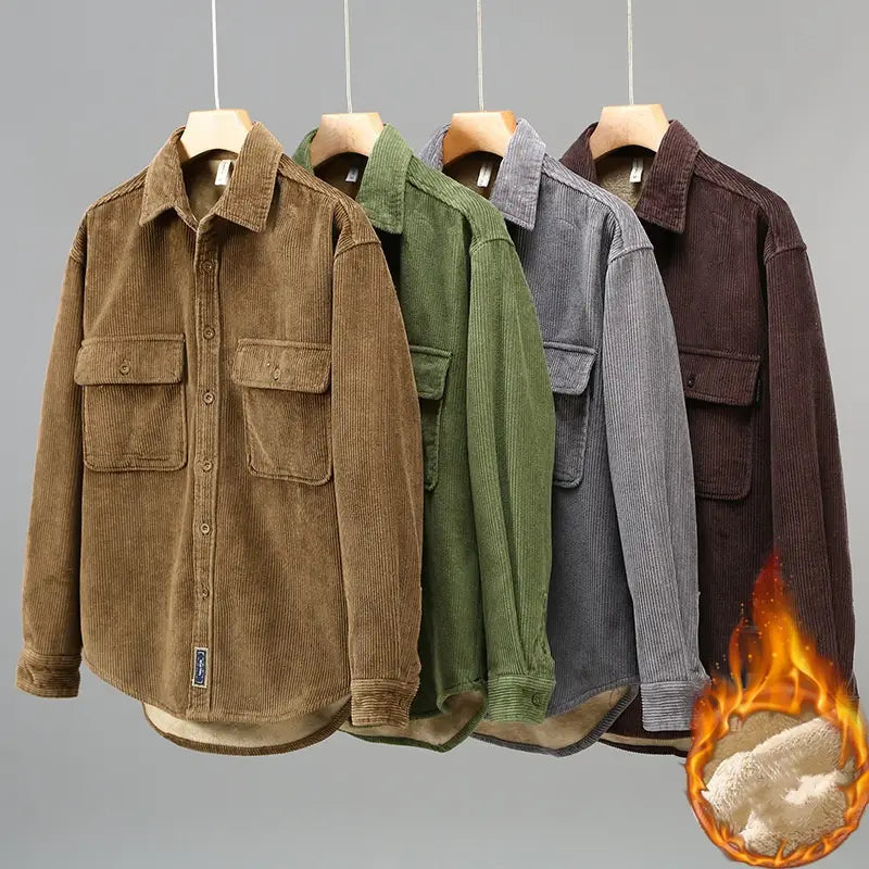 A.1 Herren Gefütterte Hemdjacke