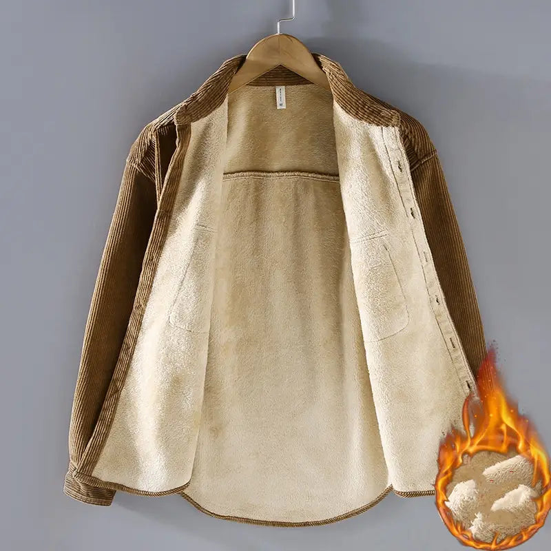 A.1 Herren Gefütterte Hemdjacke