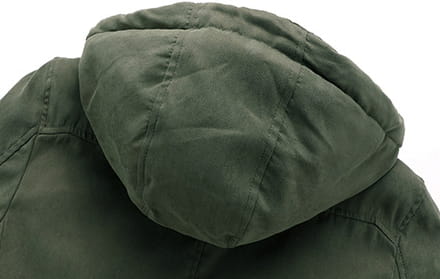 Herren Plus-Size-Jacke aus Baumwolle & Lammwolle